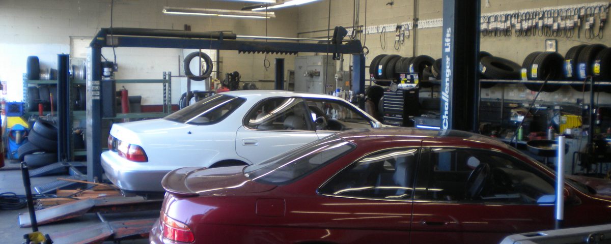 Precision Auto Repair And Tires Inside garage