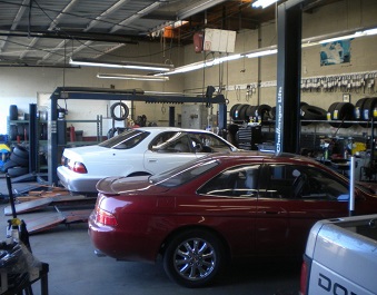 Precision Auto Repair And Tires Inside garage