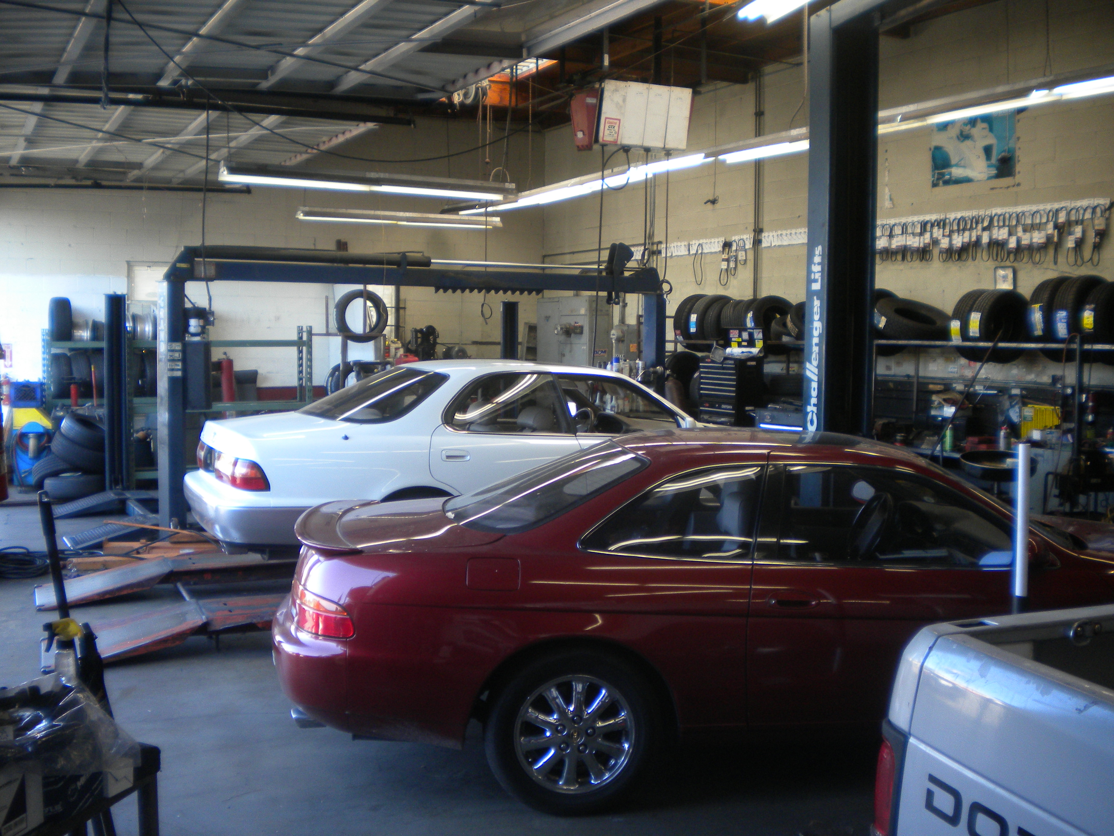 Precision Auto Repair And Tires Inside garage