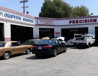 Precision Auto Repair and Tires work area